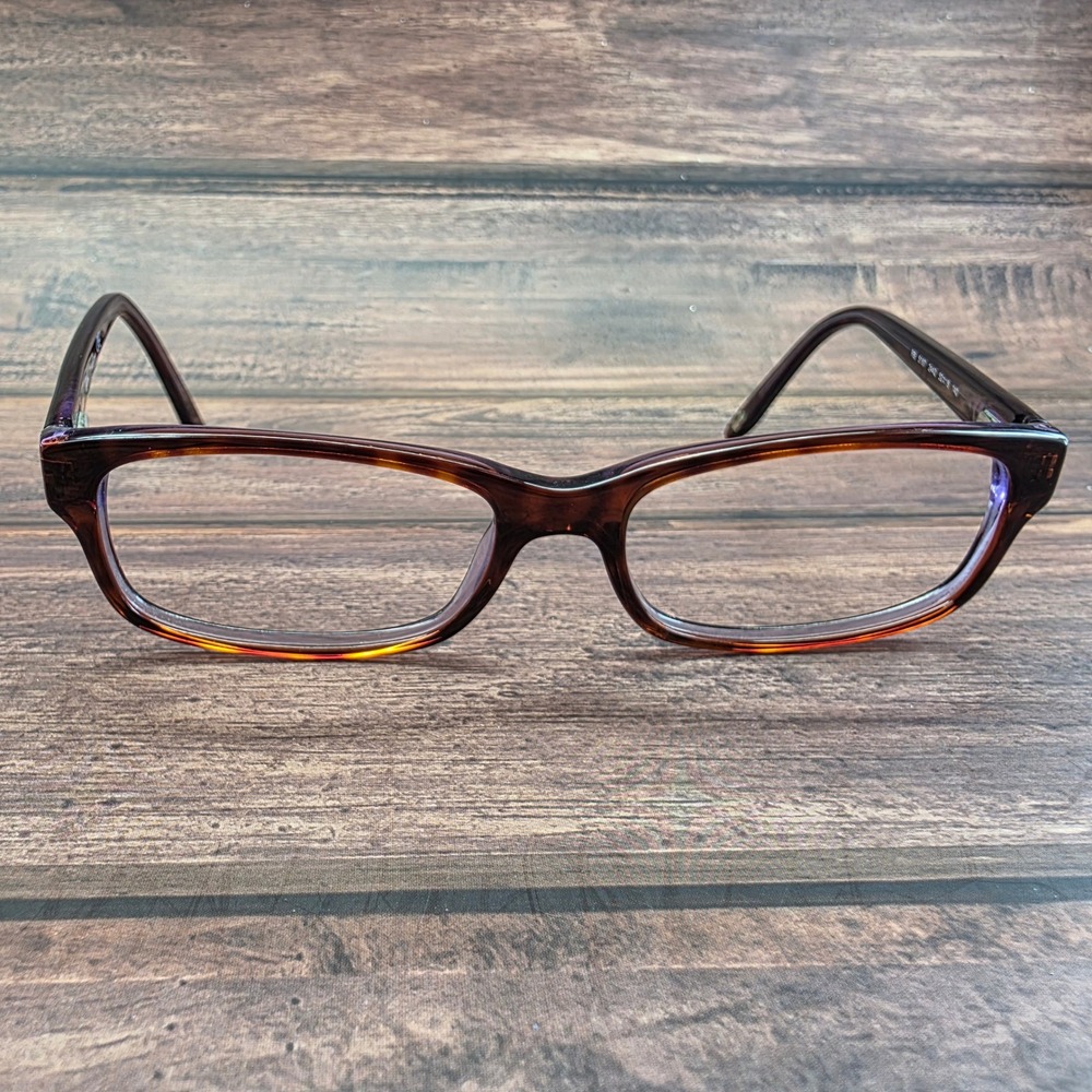 Ray-Ban‎ RB 5187 2442 Dark Tortoise Purple Rectangular Eyeglasses 52-16-140